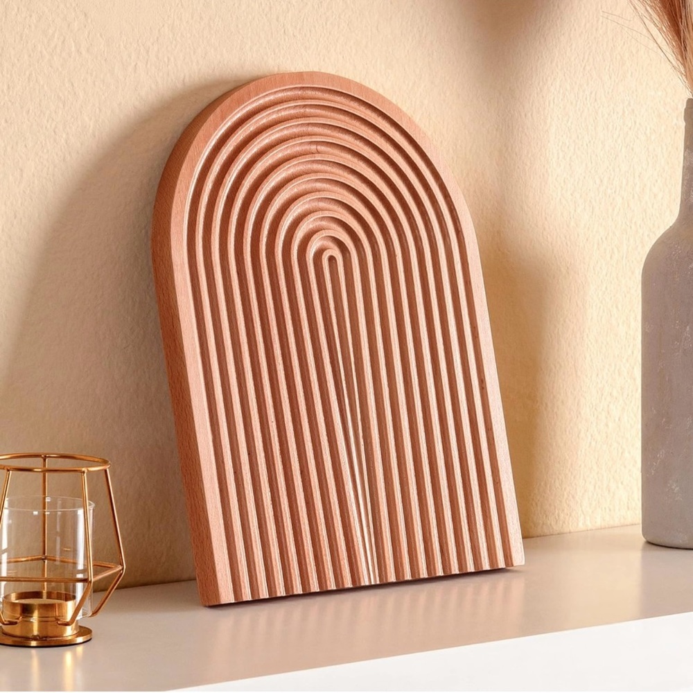 New Arch design tray wooden decorative servings tray cutting charcuterie board - Picture 6 of 13